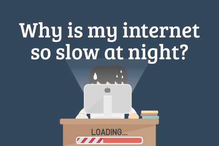 Slow Internet at Night - Featured Image